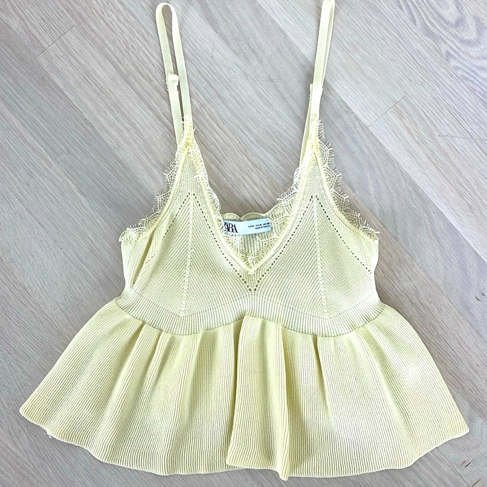 Yellow babydoll Cami